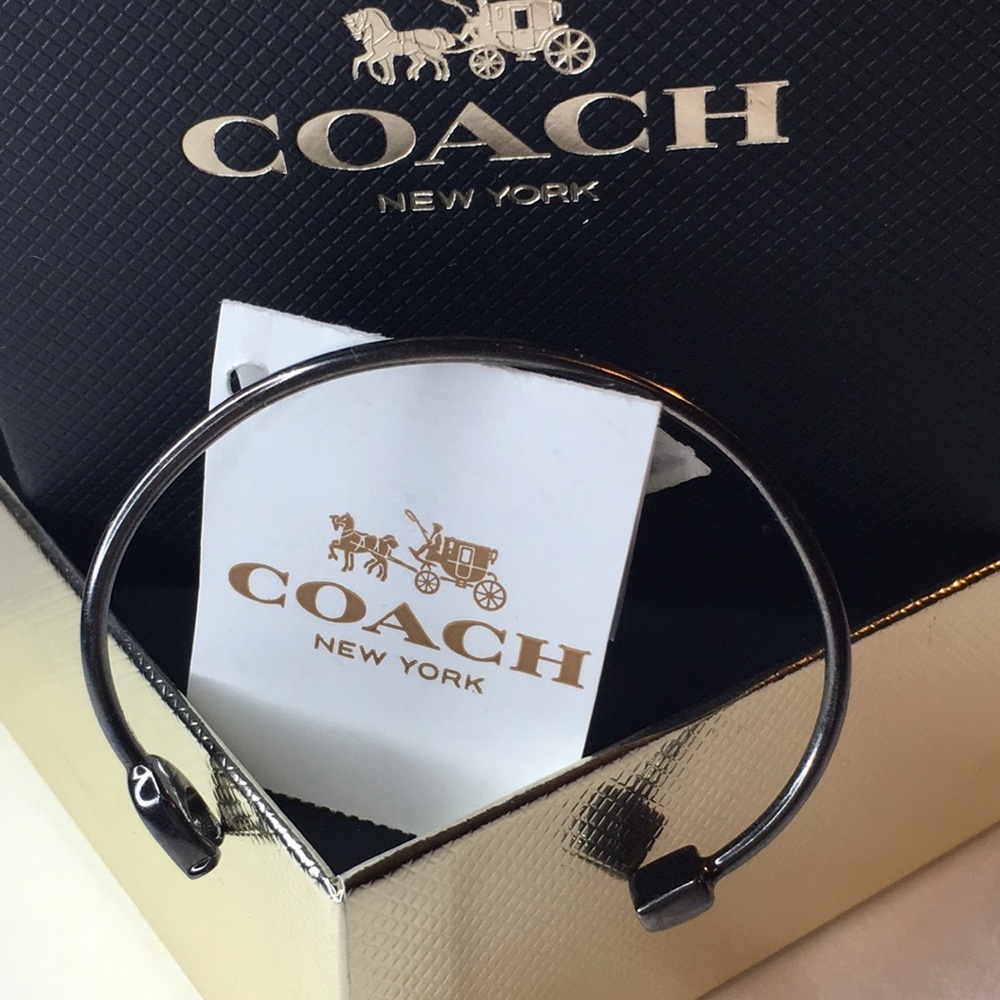 COACH • PLATINUM CUFF “Bracelet” Said In Stone